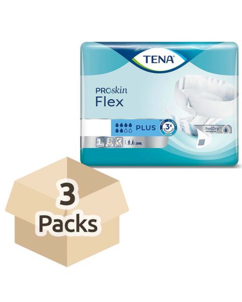 TENA ProSkin Flex Plus - Small - Case - 3 Packs of 30 