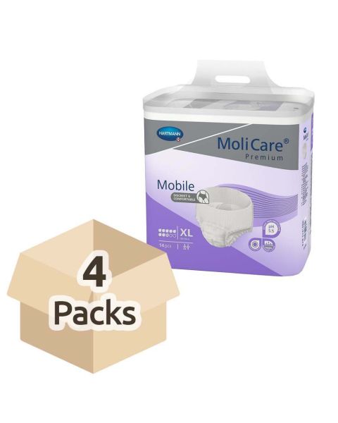 MoliCare Premium Mobile 8 - Extra Large - Case - 4 Packs of 14 