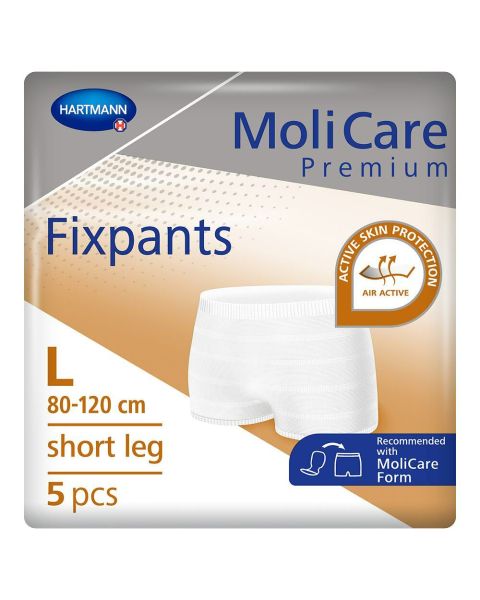 MoliCare Premium Fixpants - Short Leg - Large - Pack of 5 
