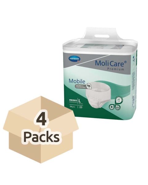 MoliCare Premium Mobile 5 - Large - Case - 4 Packs of 14 