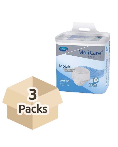 MoliCare Premium Mobile 6 - Medium - Case - 3 Packs of 14 