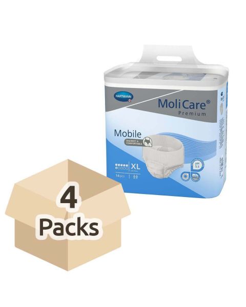 MoliCare Premium Mobile 6 - Extra Large - Case - 4 Packs of 14 