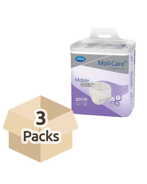 MoliCare Premium Mobile 8 - Medium - Case - 3 Packs of 14 