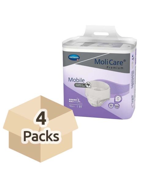 MoliCare Premium Mobile 8 - Large - Case - 4 Packs of 14 