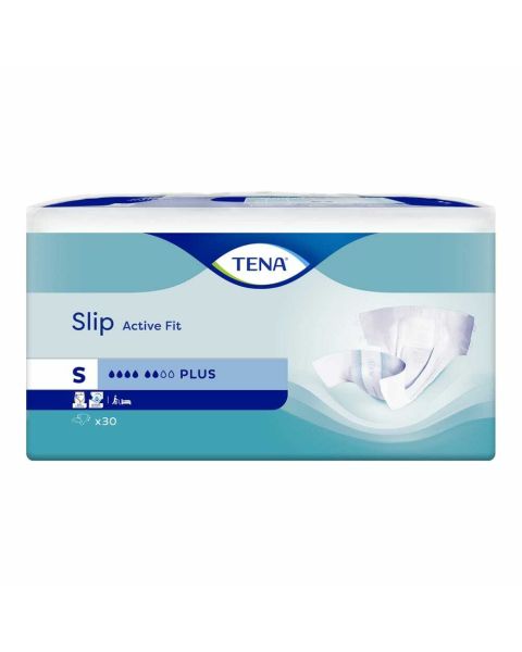 TENA Slip Active Fit Plus (PE Backed) - Small - Case - 3 Packs of 30 