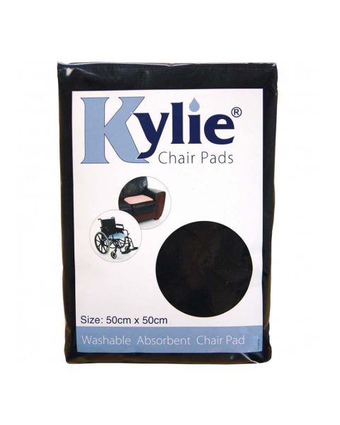 Kylie Washable Chair Pad (50cm x 50cm) - Black 