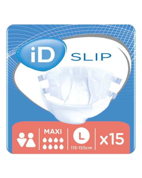 iD Slip Maxi Prime - Large (Cotton Feel) - Pack of 15 