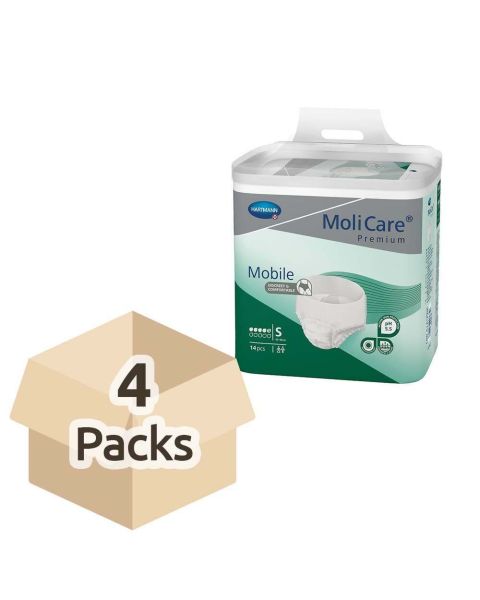 MoliCare Premium Mobile 5 - Small - Case - 4 Packs of 14 