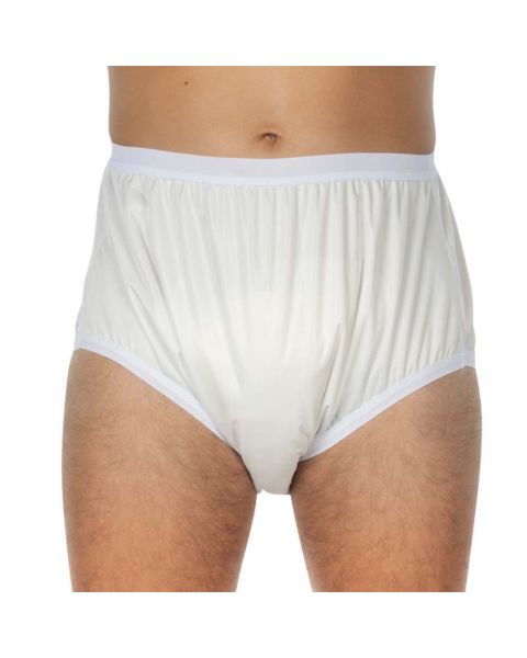 Suprima Polyurethane Plastic Pants - White - Small 