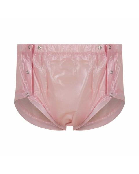 Suprima PVC Unisex Snap-On Plastic Pants - Pink - Small 