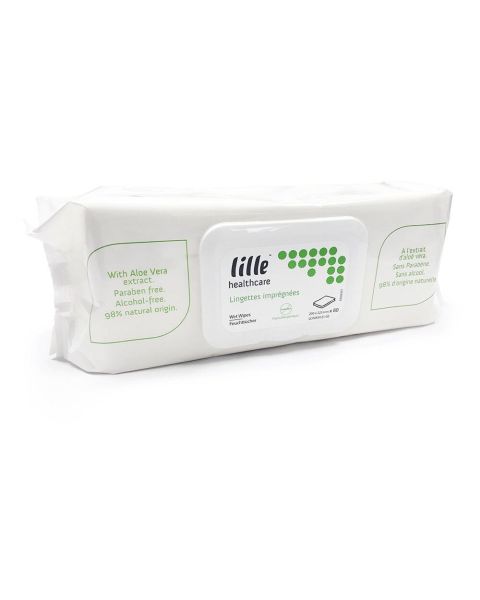 Lille Healthcare Suprem Care Wet Wipes - 20cm x 22.5cm - Pack of 80 