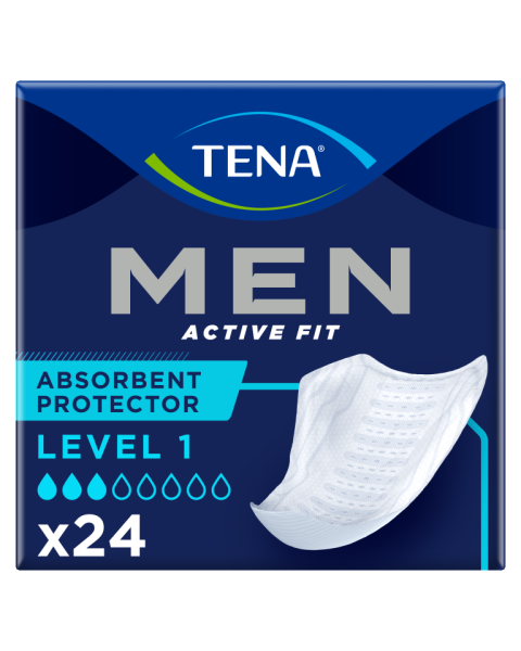 TENA Men Active Fit Absorbent Protector - Level 1 - Pack of 24 