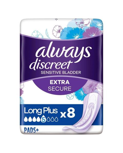 Always Discreet Pads Long Plus - Pack of 8 