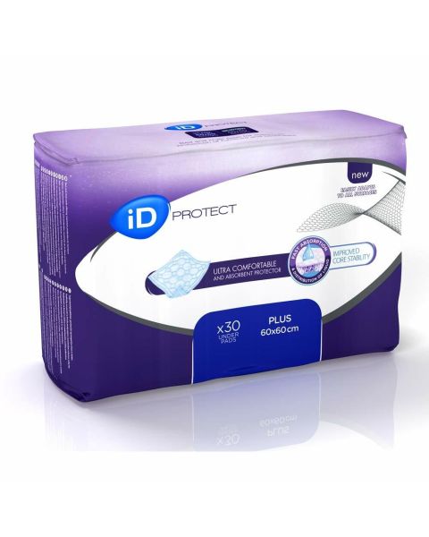 iD Protect Plus - Bed Pad - 60cm x 60cm - Pack of 30 