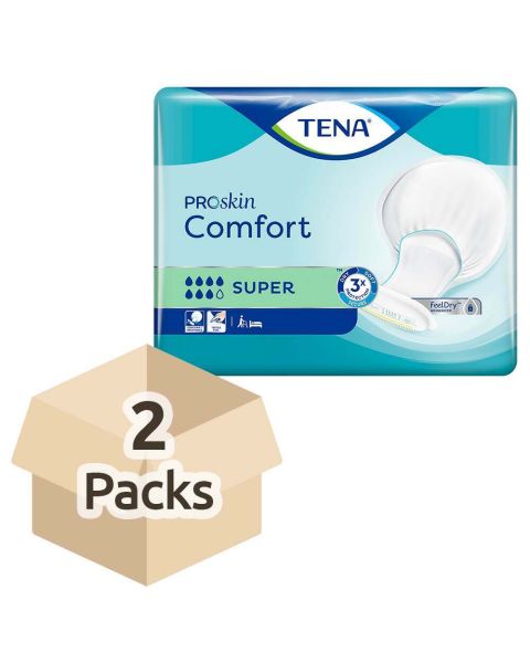 TENA ProSkin Comfort Super - Case - 2 Packs of 36 