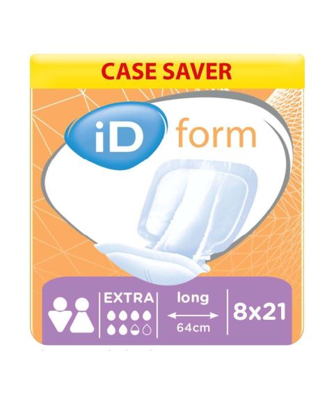iD Form 2 Extra (Cotton Feel) - Case - 8 Packs of 21 