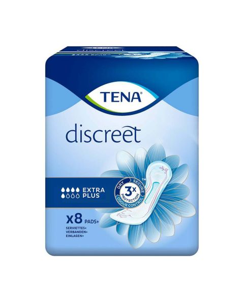 TENA Discreet Extra Plus - Pack of 8 