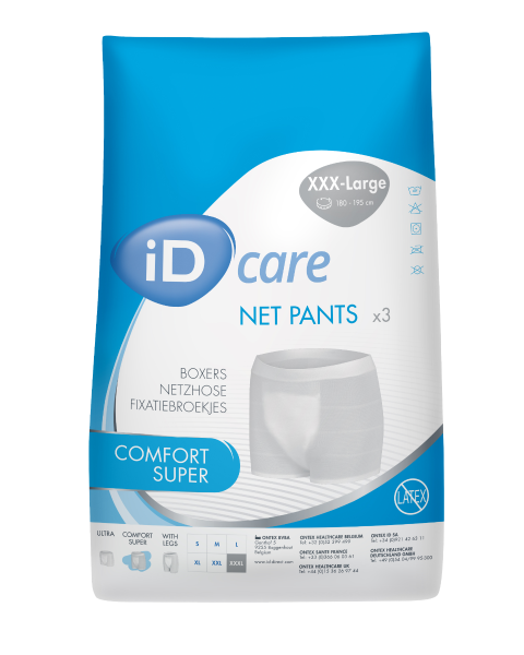 iD Care Net Pants Comfort Super - XXX-Large - Pack of 3 
