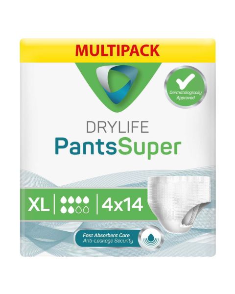 Drylife Pants Super - Extra Large - Multipack - 4 Packs of 14 
