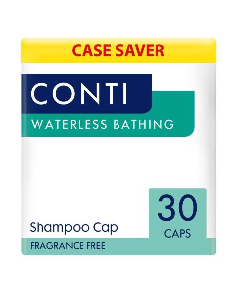 Conti Rinse Free Shampoo Cap - Unscented - Case - 30 Packs of 1 