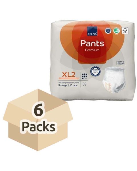 Abena Pants Premium XL2 - Extra Large - Case - 6 Packs of 16 