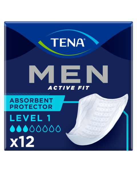 TENA Men Active Fit Absorbent Protector - Level 1 - Pack of 12 