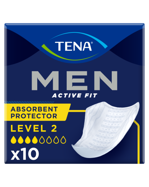 TENA Men Active Fit Absorbent Protector - Level 2 - Pack of 10 