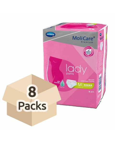 MoliCare Premium Lady Pants (5 Drops) - Medium - Case - 8 Packs of 8 