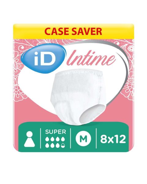 iD Intime Pants Super - Medium - Case - 8 Packs of 12 