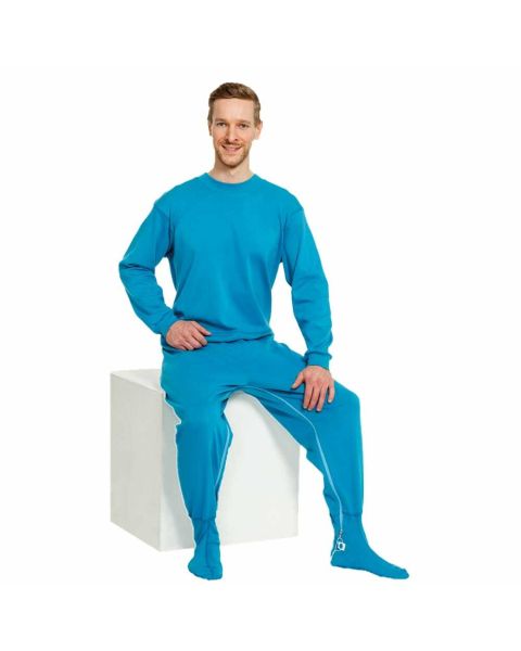 Suprima CareFunction Jumpsuit with Feet - Petrol Blue - Medium 