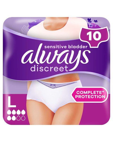 Always Discreet Underwear Normal - Large - Pack of 10 
