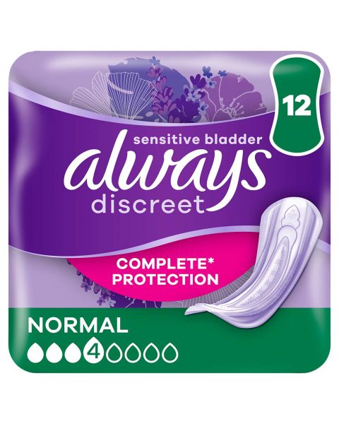 Always Discreet Pads Normal - Pack of 12 