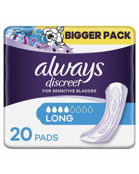 Always Discreet Pads Long - Pack of 20 
