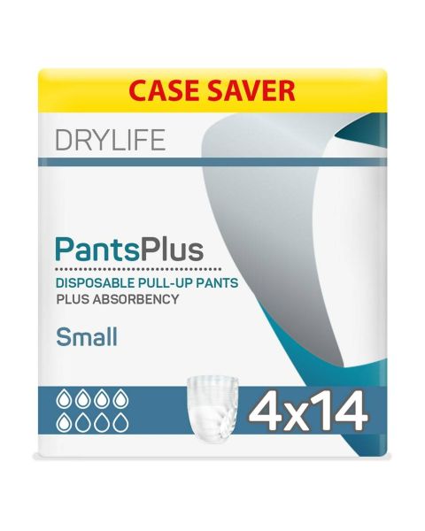 Drylife Pants Plus - Small - Multipack - 4 Packs of 14 